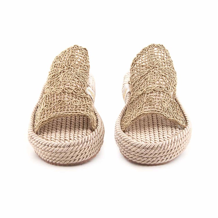 Rouge Kadın Tekstil Eva Taban Bej Terlik Terlik