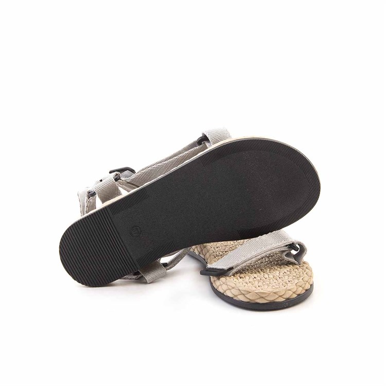 Rouge Kadın Vegan Termo Taban Gri Sandalet Ayakkabı