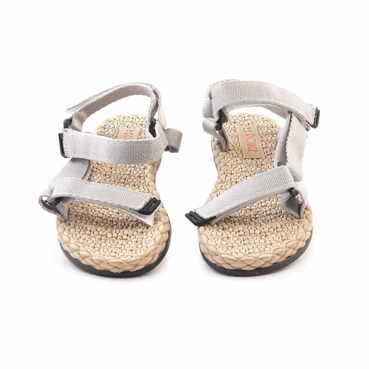 Rouge Kadın Vegan Termo Taban Gri Sandalet Ayakkabı