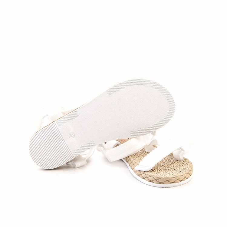Rouge Kadın Vegan Termo Taban Beyaz Sandalet Ayakkabı