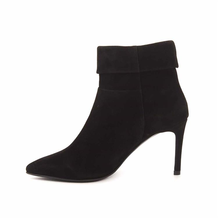 Rouge Kadın Hakiki Deri Kauçuk Taban Siyah Süet Günlük Bot