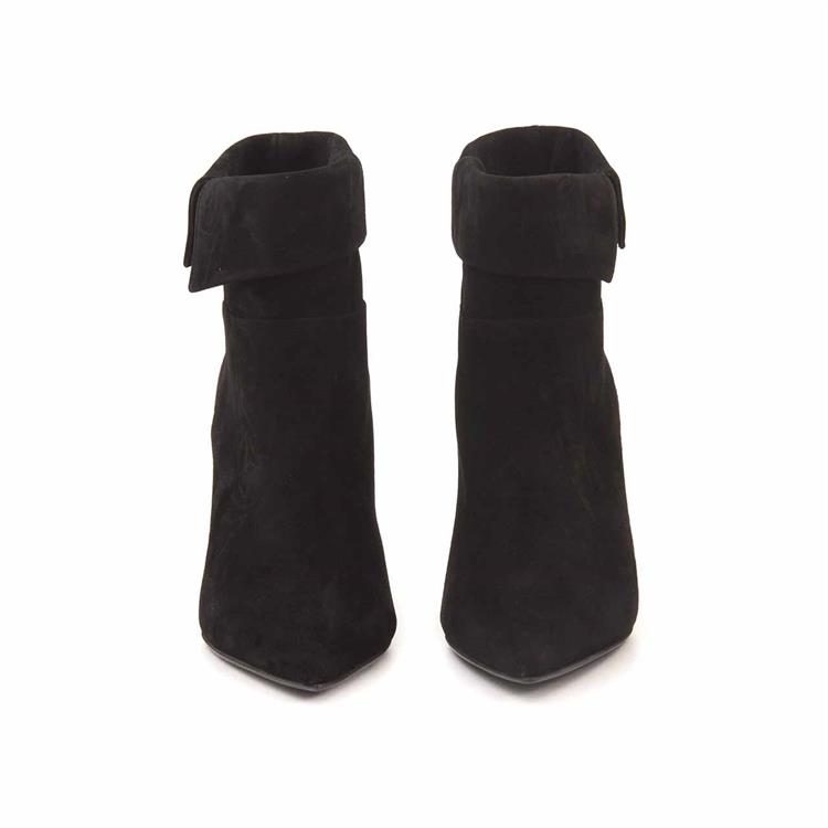 Rouge Kadın Hakiki Deri Kauçuk Taban Siyah Süet Günlük Bot