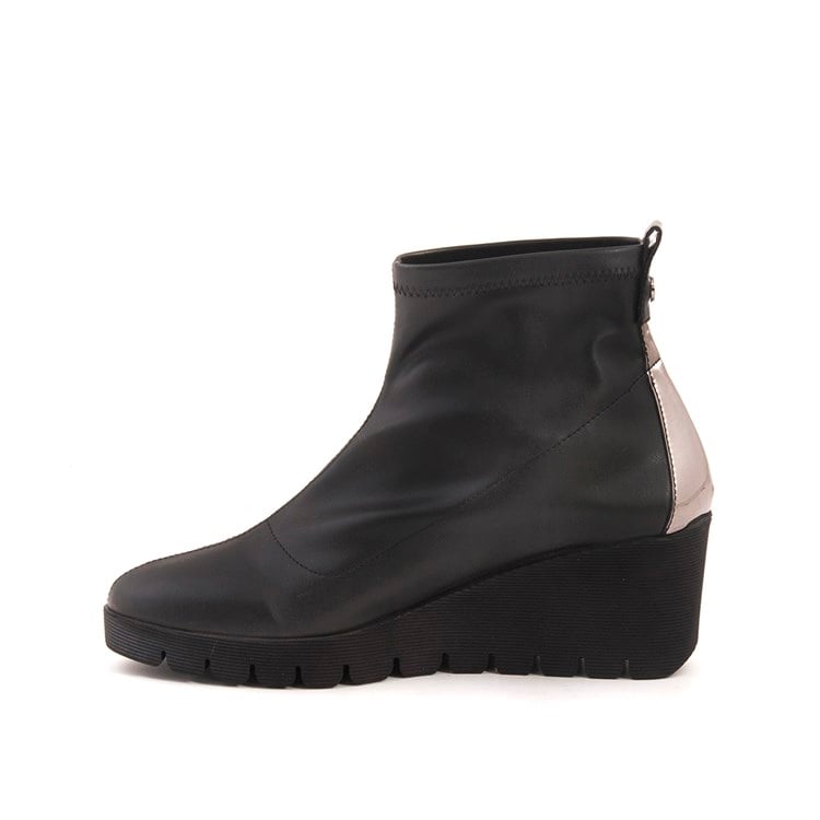 Rouge Kadın Hakiki Deri Kauçuk Taban Siyah Günlük Bot