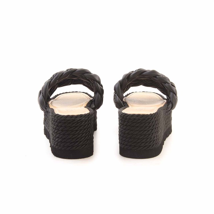 Rouge Kadın Hakiki Deri Eva Taban Siyah Terlik Terlik