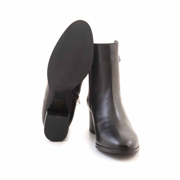 Rouge Kadın Hakiki Deri Enjeksiyon Microlight Taban Siyah Günlük Bot