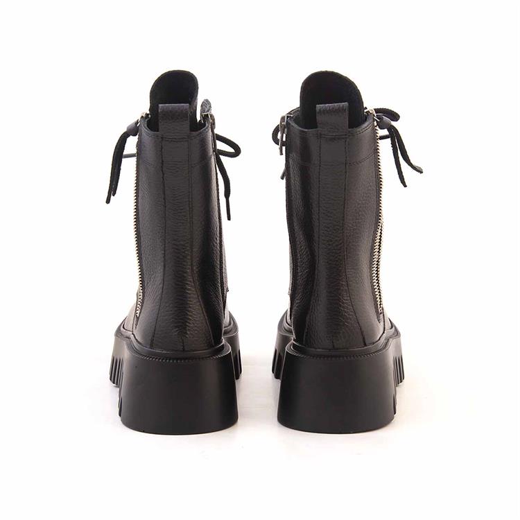 Rouge Kadın Hakiki Deri Poli Taban Siyah Günlük Bot