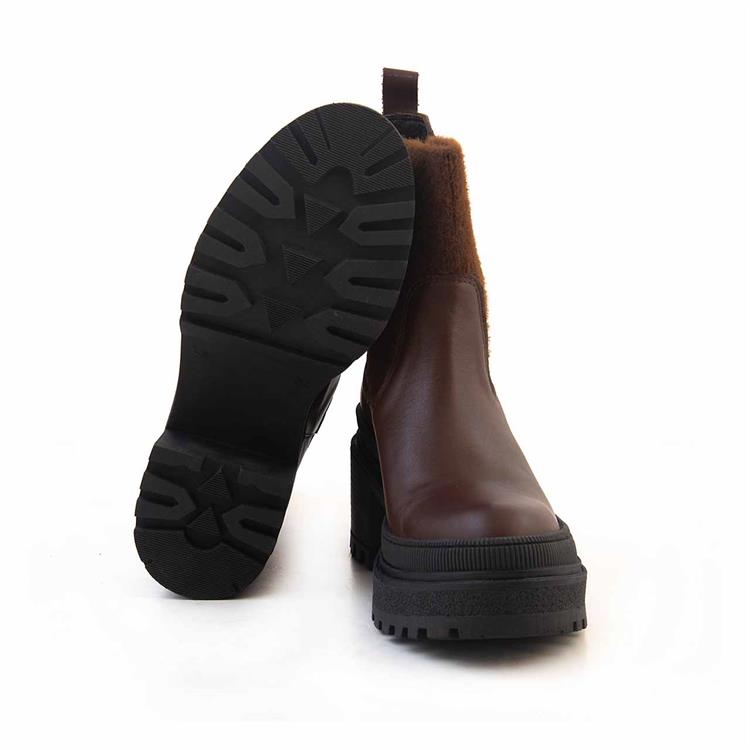 Rouge Kadın Hakiki Deri Kauçuk Taban Kahverengi Günlük Bot