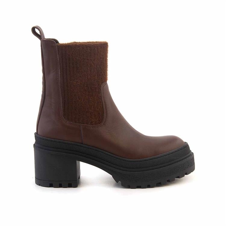 Rouge Kadın Hakiki Deri Kauçuk Taban Kahverengi Günlük Bot