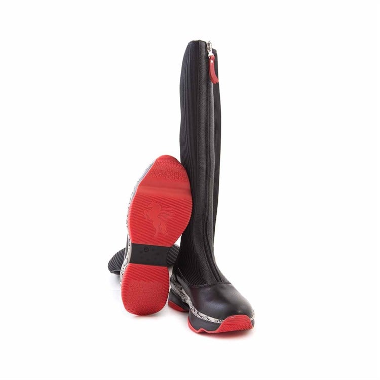 Rouge Kadın Hakiki Deri Kauçuk Taban Siyah Günlük Çizme
