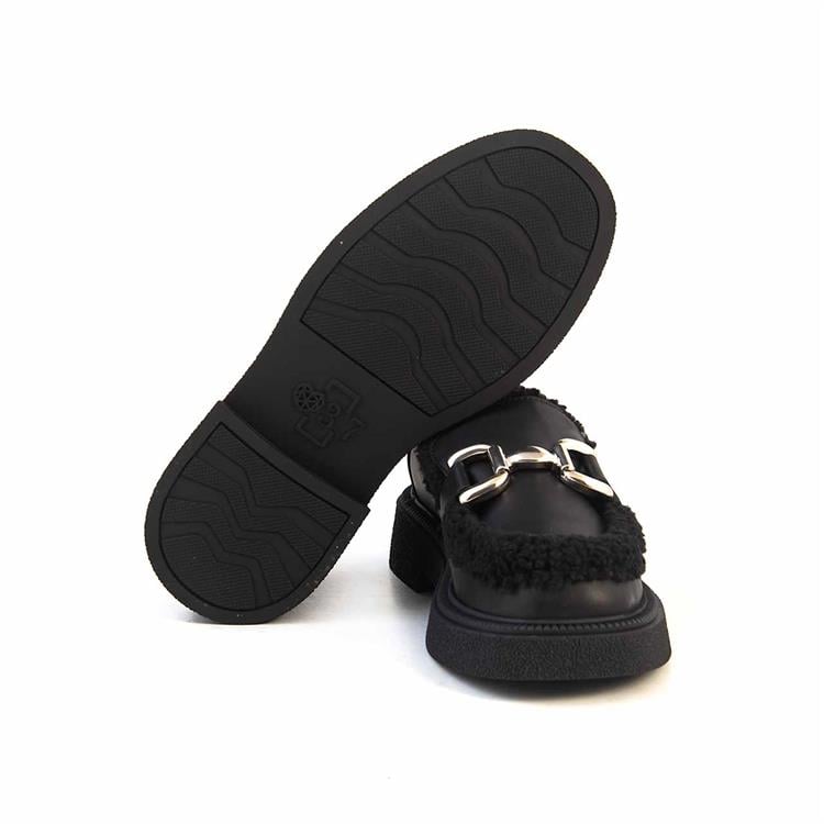 Rouge Kadın Hakiki Deri Eva Taban Siyah Günlük Ayakkabı