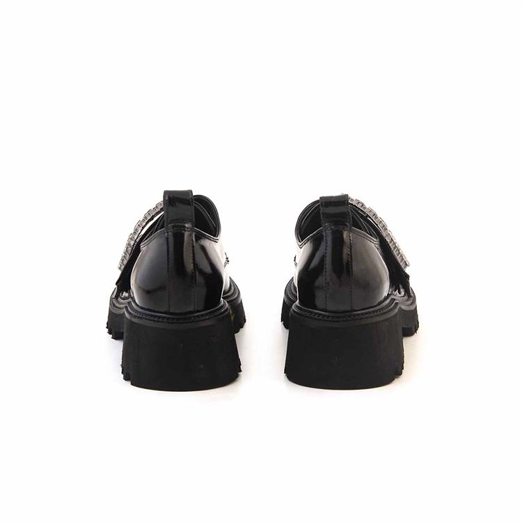 Rouge Kadın Rugan Deri Kauçuk Taban Siyah Günlük Ayakkabı