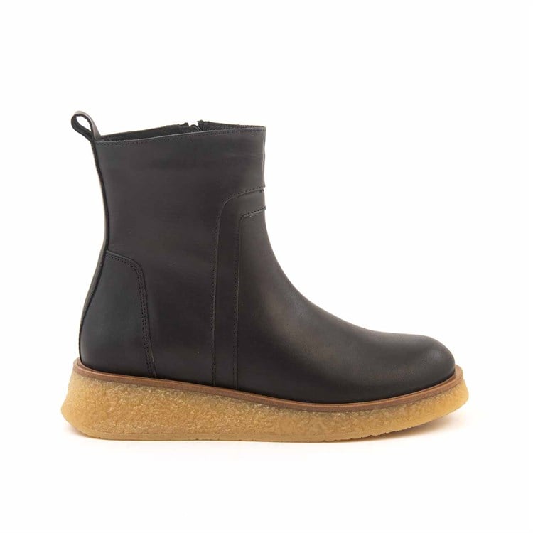 Rouge Kadın Hakiki Deri Kauçuk Taban Siyah Günlük Bot