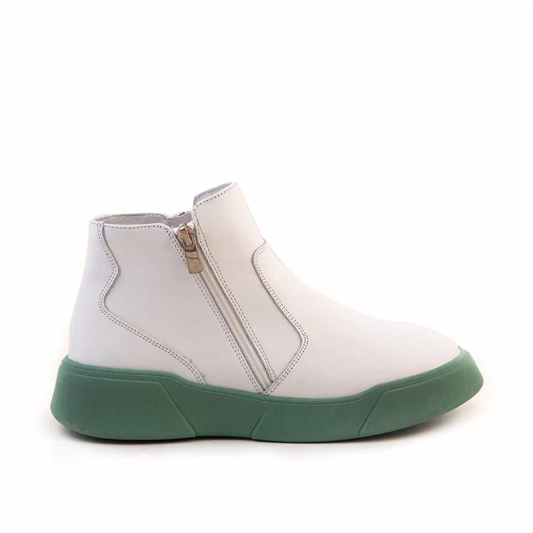 Rouge Kadın Hakiki Deri Termo Taban Beyaz Günlük Ayakkabı