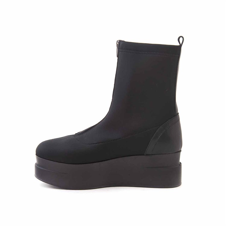 Rouge Kadın Hakiki Deri Poli Taban Siyah Scuba Günlük Bot