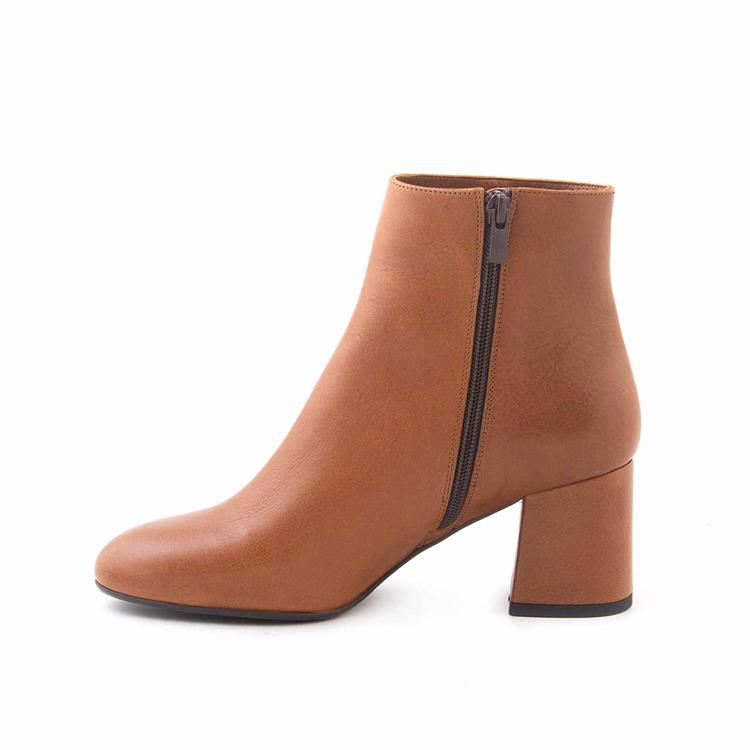 Rouge Kadın Hakiki Deri Enjeksiyon Neolit Taban Koyu Taba Günlük Bot