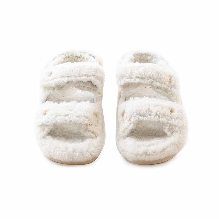 Rouge Kadın Hakiki Deri Microlight Taban Beyaz Sandalet 