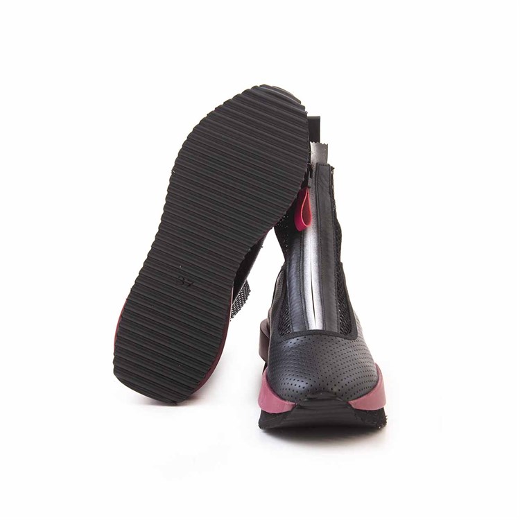 Rouge Kadın Hakiki Deri Kauçuk Taban Siyah Spor & Sneaker Ayakkabı