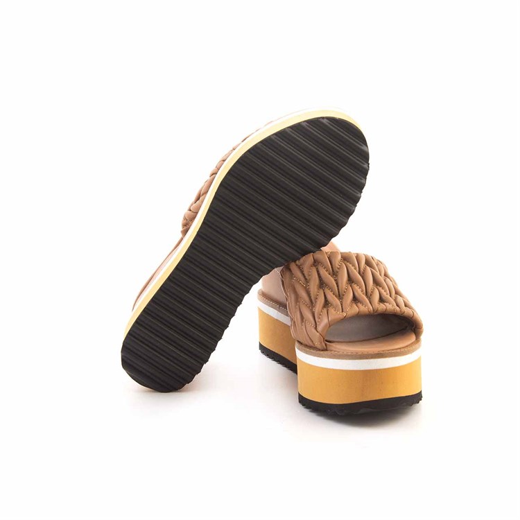 Rouge Kadın Hakiki Deri Eva Taban Pudra Terlik Terlik