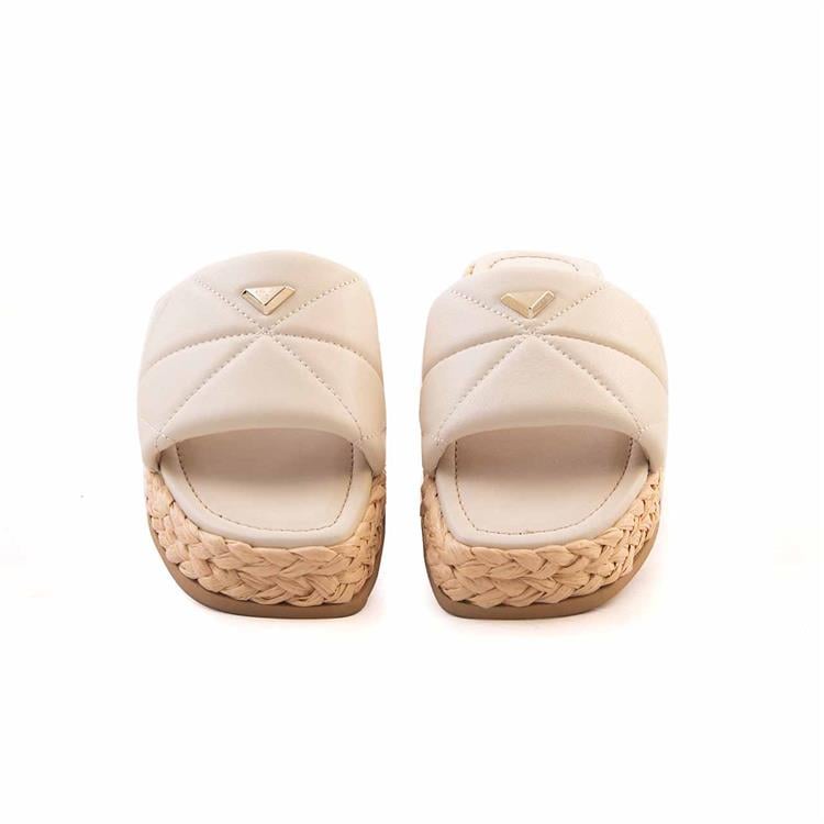 Rouge Kadın Hakiki Deri Kauçuk Taban Jumbo Terlik Ayakkabı