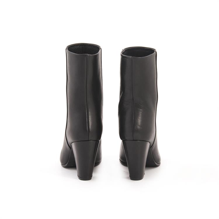 Rouge Kadın Hakiki Deri Kösele Taban Siyah Western Bot 