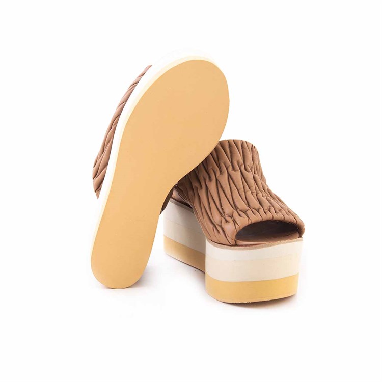 Rouge Kadın Hakiki Deri Eva Taban Vizon Terlik Terlik