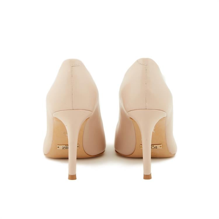 Rouge Kadın Hakiki Deri Neolit Taban Bej Topuklu Ayakkabı