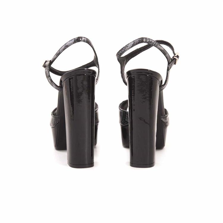 Rouge Kadın Rugan Deri Neolit Taban Siyah Gece & Abiye Ayakkabı