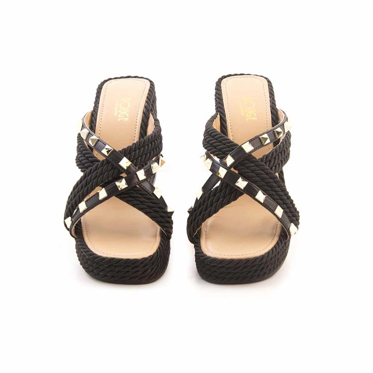 Rouge  Dolgu Topuklu Kadın Sandalet 600-7