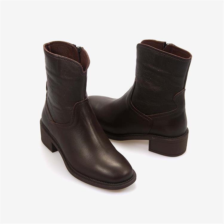 Rouge Hakiki Deri Günlük Kadın Bot 628