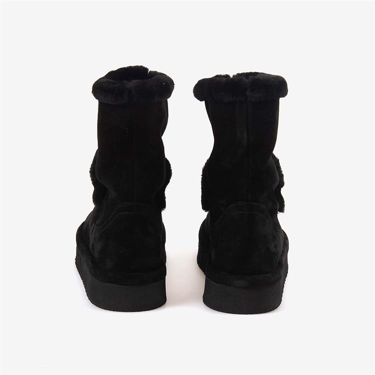 Rouge Hakiki Deri İçi Kürklü Kadın Bot 1070-1