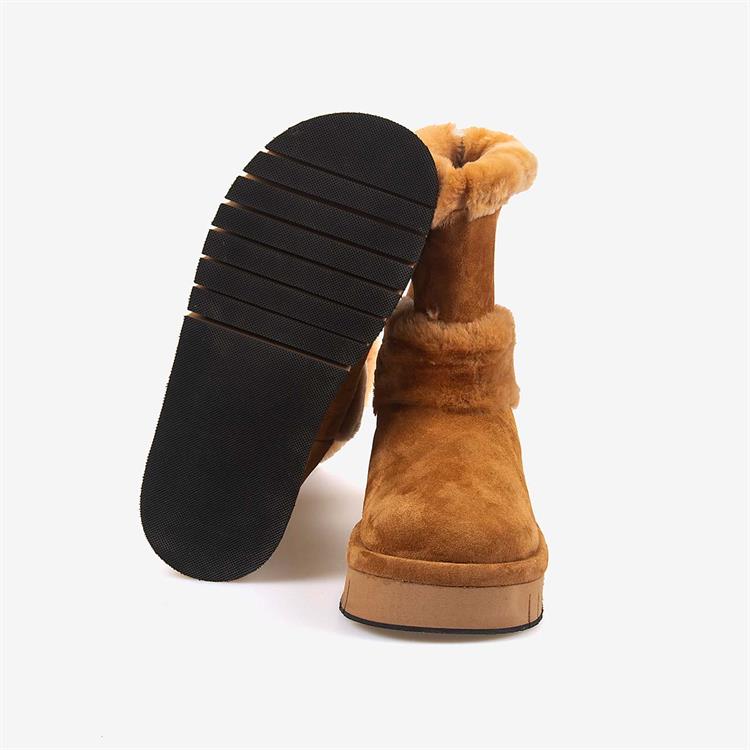 Rouge Hakiki Deri İçi Kürklü Kadın Bot 1070-1