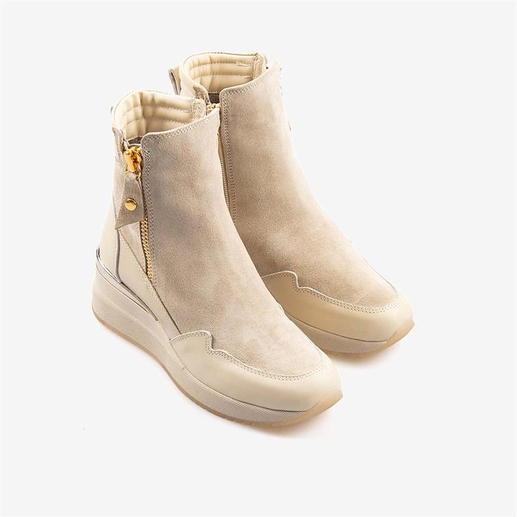 Rouge Hakiki Deri Kadın Fermuarlı Bot 1039