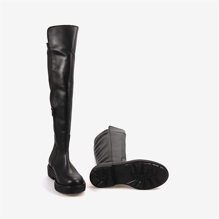 Rouge Hakiki Deri Kadın Günlük Çizme WEN5097