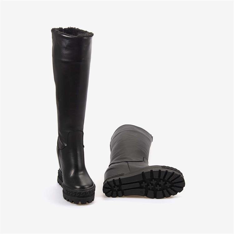 Rouge Hakiki Deri Kadın  Platform Topuk Çizme 44211