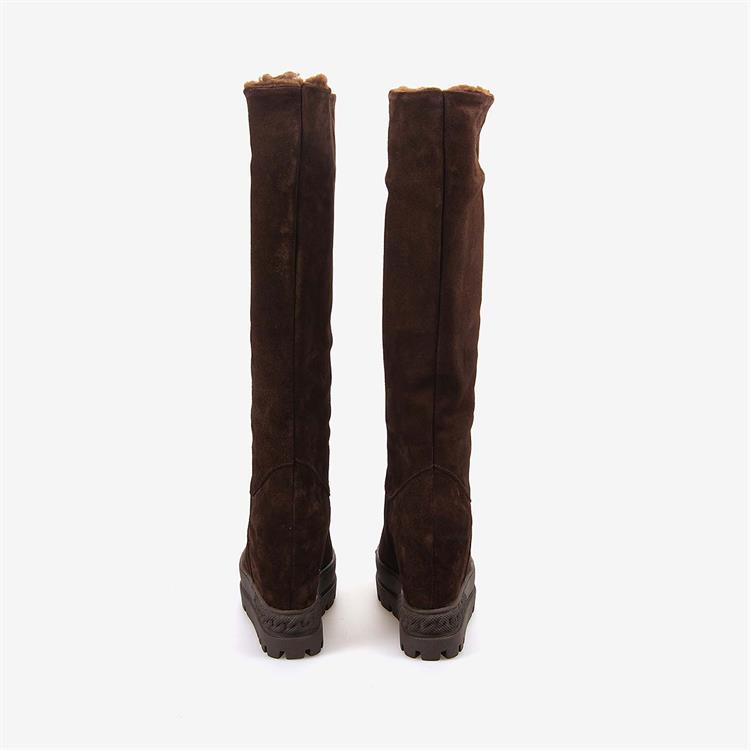 Rouge Hakiki Deri Kadın  Platform Topuk Çizme 44211