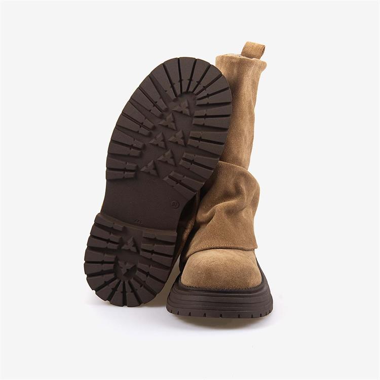 Rouge Hakiki Deri Kadın Süet Bot 1020