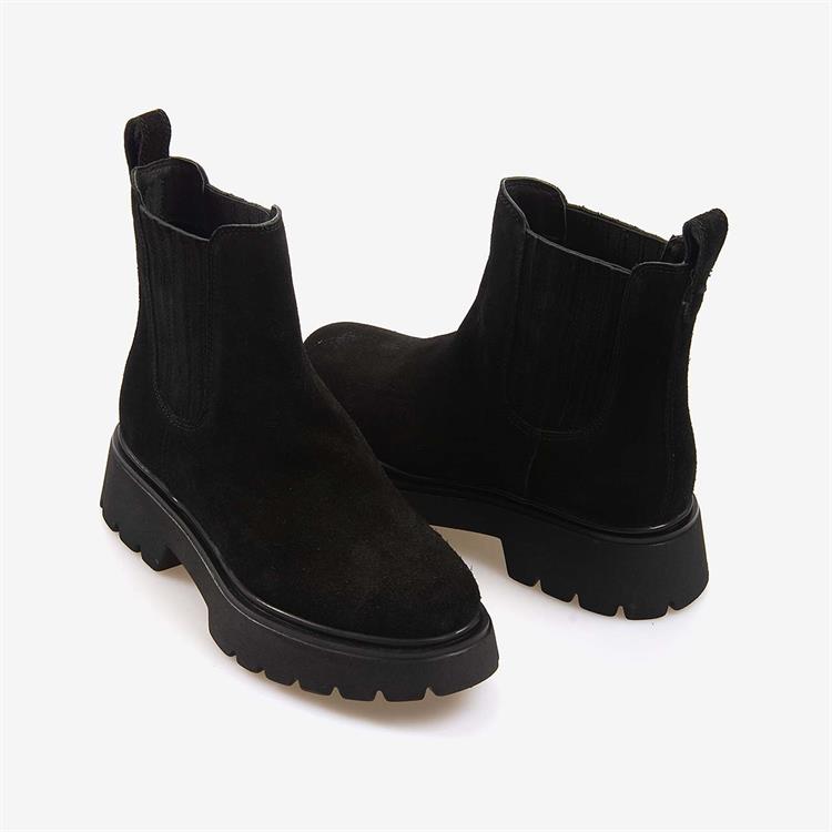 Rouge Hakiki Deri Kadın Süet Chelsea Bot 1700-3022