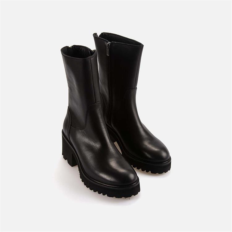 Rouge Kadın Hakiki Deri Eva Taban Siyah Günlük Bot