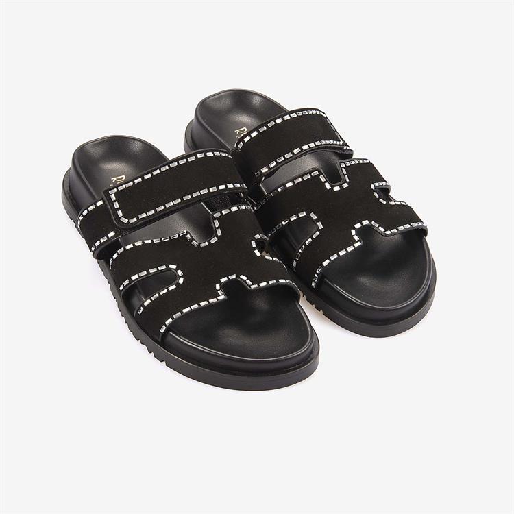 Rouge Hakiki Deri Süet Kadın Terlik 3092-1