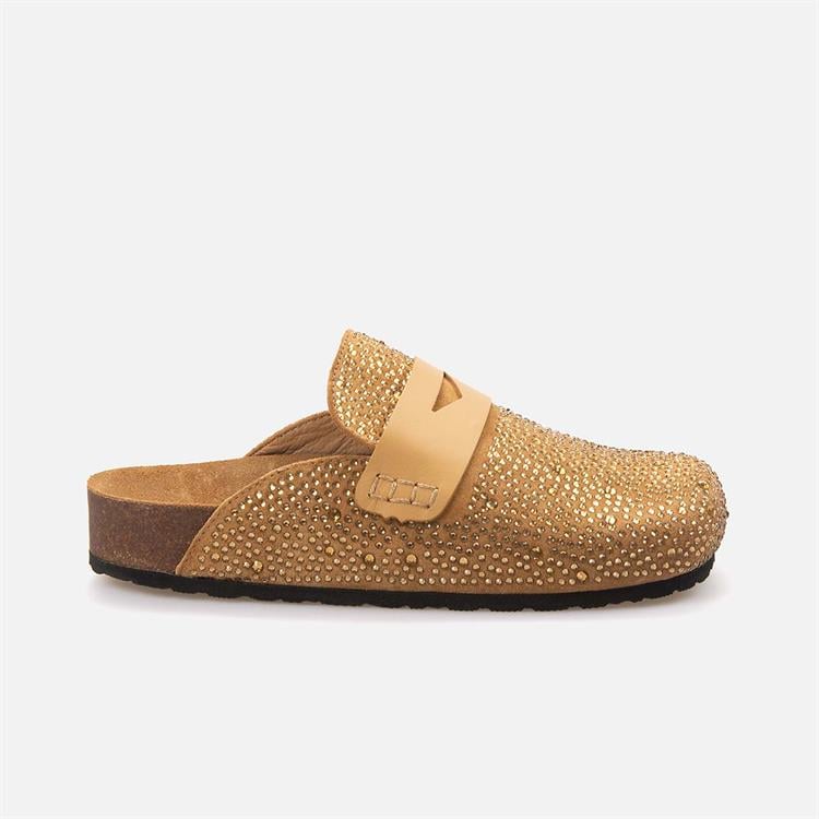 Rouge Kadın Hakiki Deri Kauçuk Taban Taba Terlik Ayakkabı