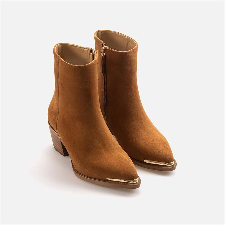 Rouge Kadın Hakiki Deri Kauçuk Taban Taba Süet Günlük Bot