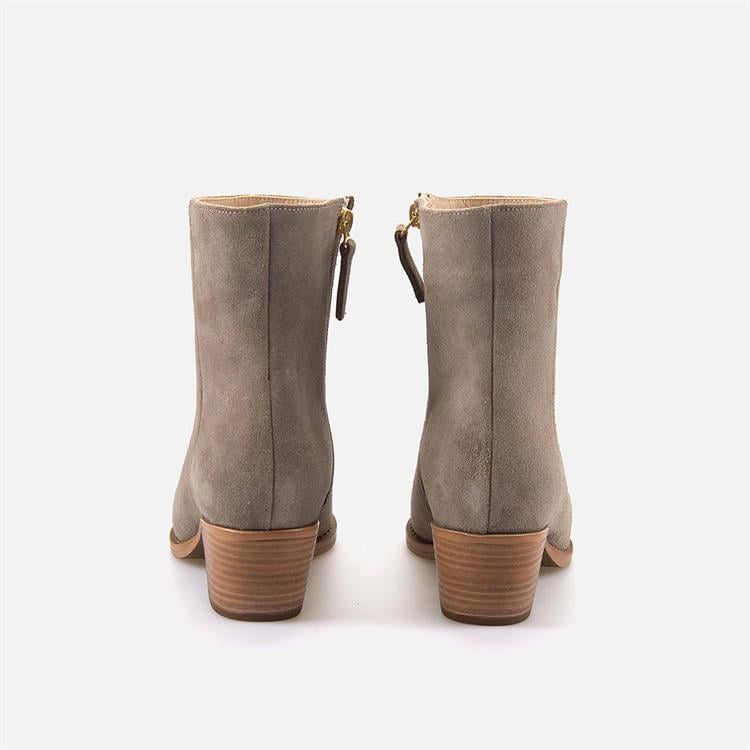 Rouge Kadın Hakiki Deri Kauçuk Taban Vizon Süet Günlük Bot