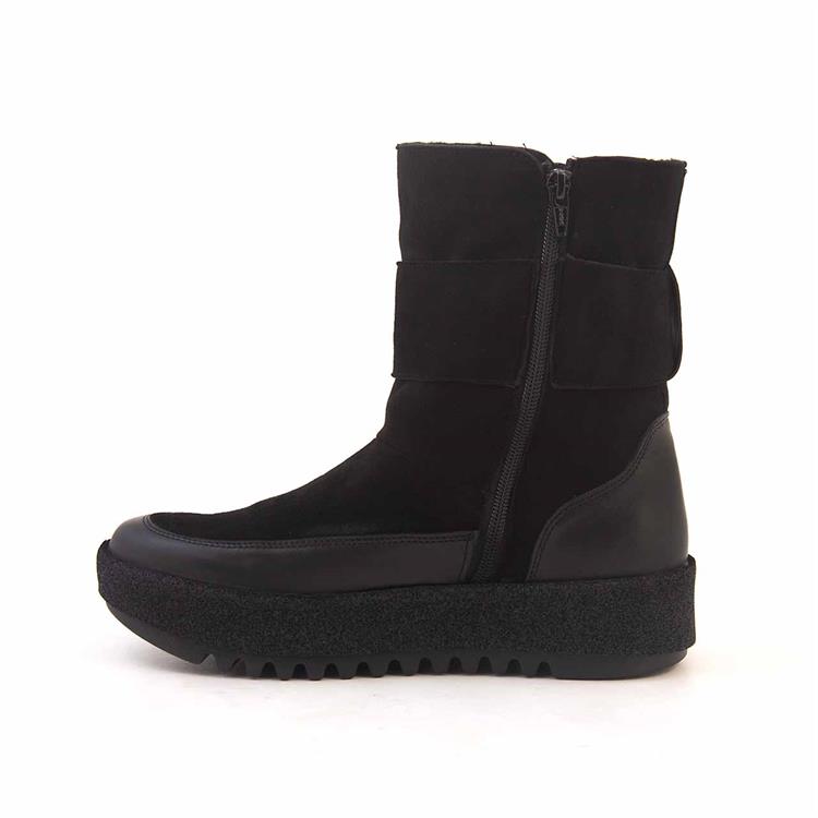 Rouge Kadın Hakiki Deri Kauçuk Taban Siyah Günlük Bot