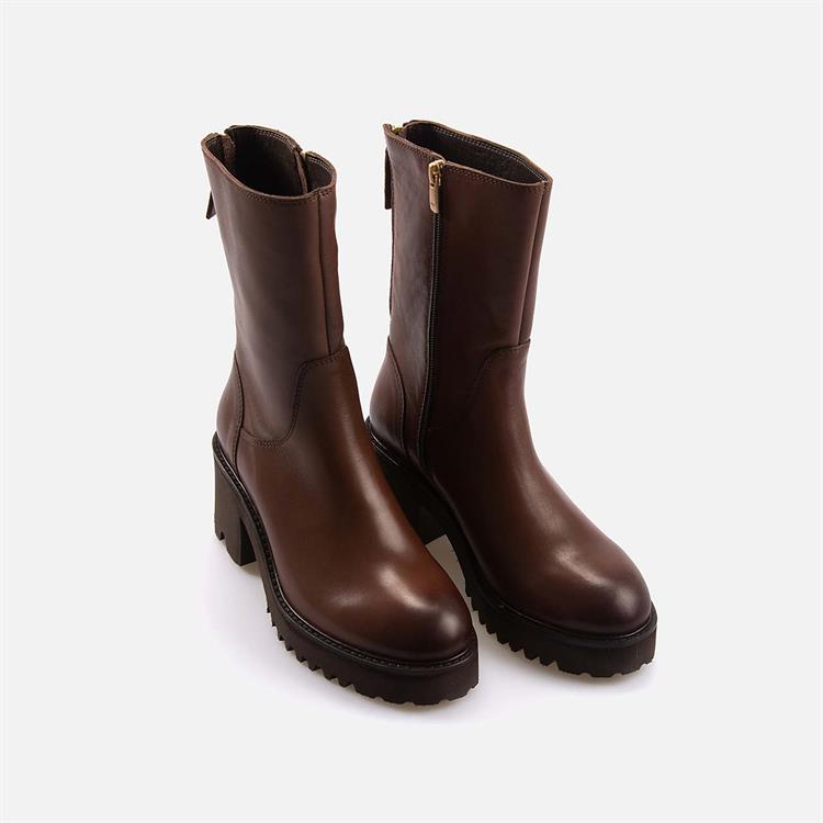 Rouge Kadın Hakiki Deri Eva Taban Kahverengi Günlük Bot