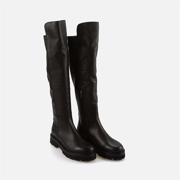 Rouge Kadın Hakiki Deri Eva Taban Siyah Günlük Çizme