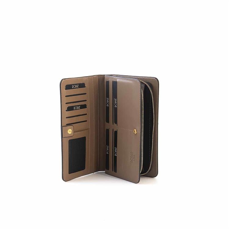 Rouge Kadın Siyah-Vizon Cüzdan Cüzdan