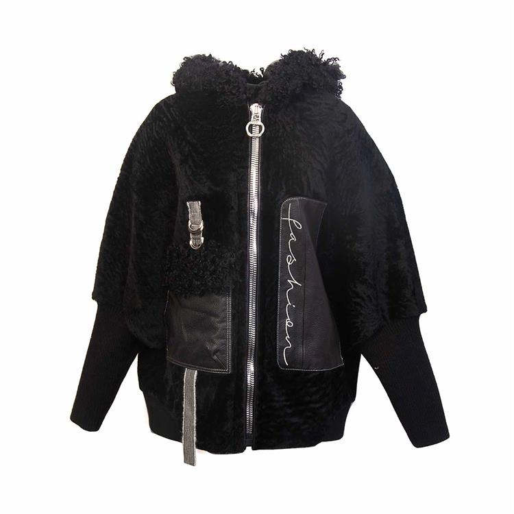 Rouge Kadın Hakiki Deri Siyah Deri Mont