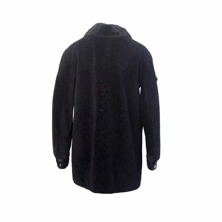 Rouge Kadın Kürklü Siyah Deri Mont