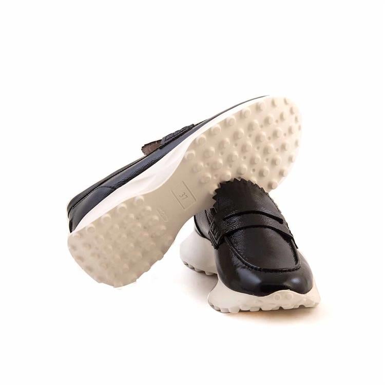 Rouge Kadın Rugan Deri Eva Taban Siyah Günlük Ayakkabı