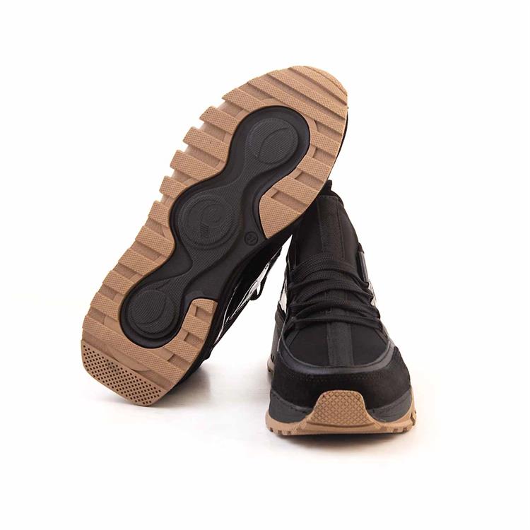 Rouge Kadın Hakiki Deri Termo Taban Siyah Günlük Ayakkabı